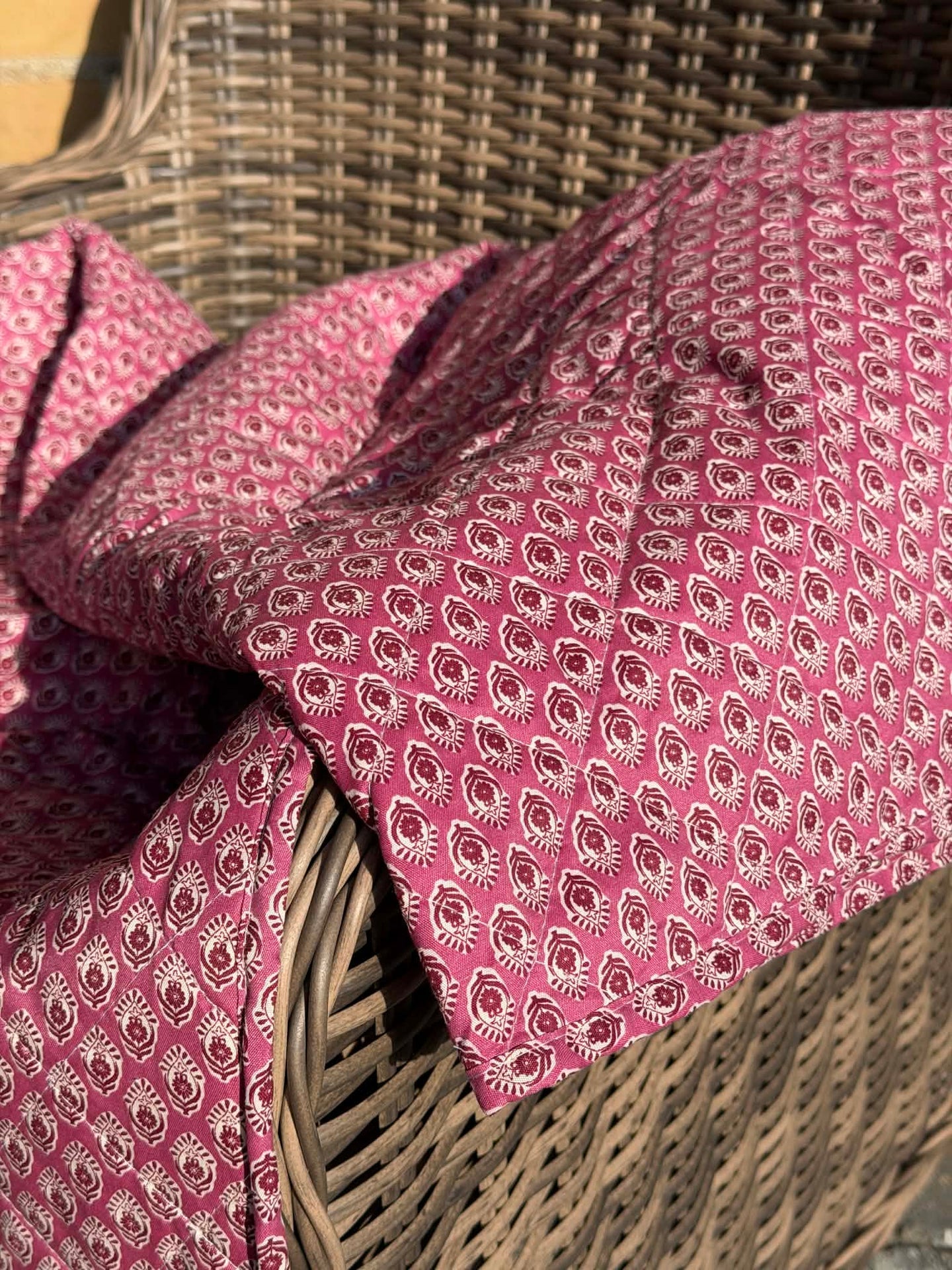 Picknickfilt rosa