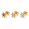 Mix box GIA Brun, rosa, klar 18K förgylld