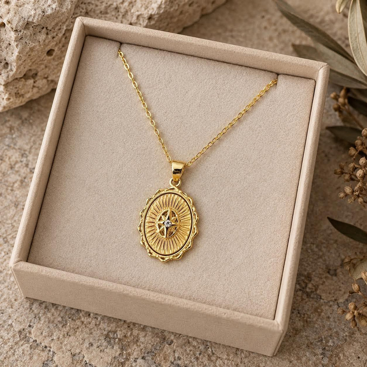 Halsband Maria 18K förgyllt