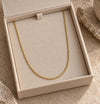 Halsband Roseanne 18k förgyllt - 59cm
