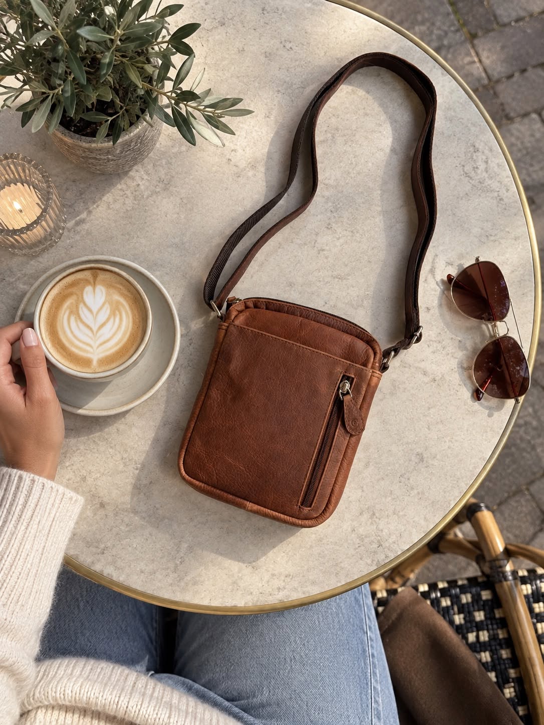 Mobilväska / Crossover - Brown Daily
