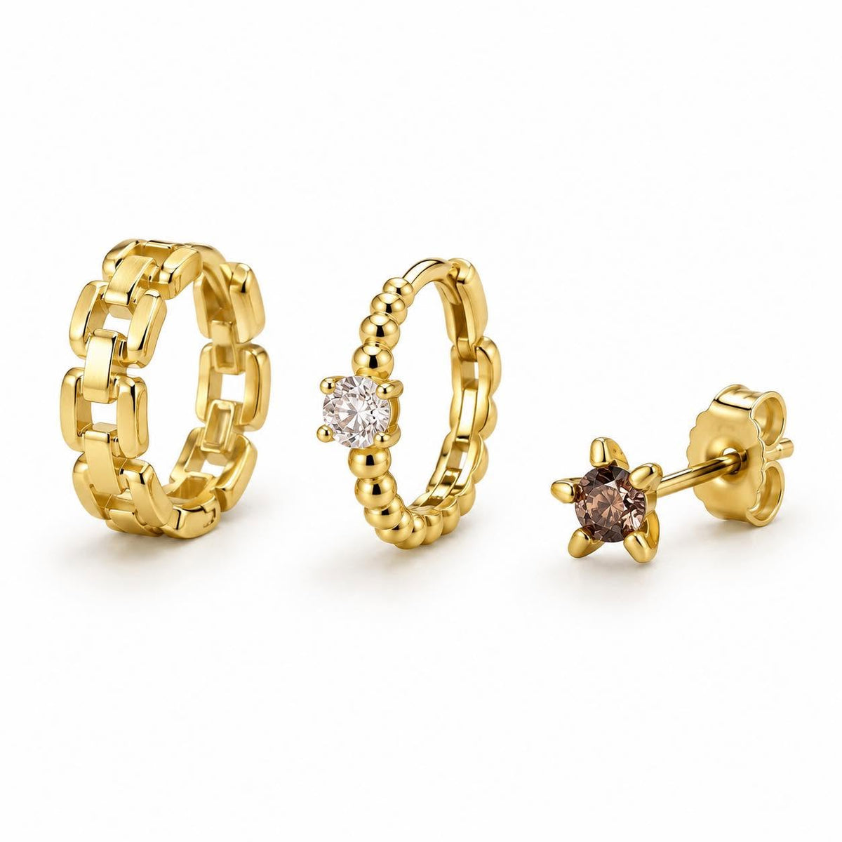 Örhängen Jeanie – Mix box 18K förgylld