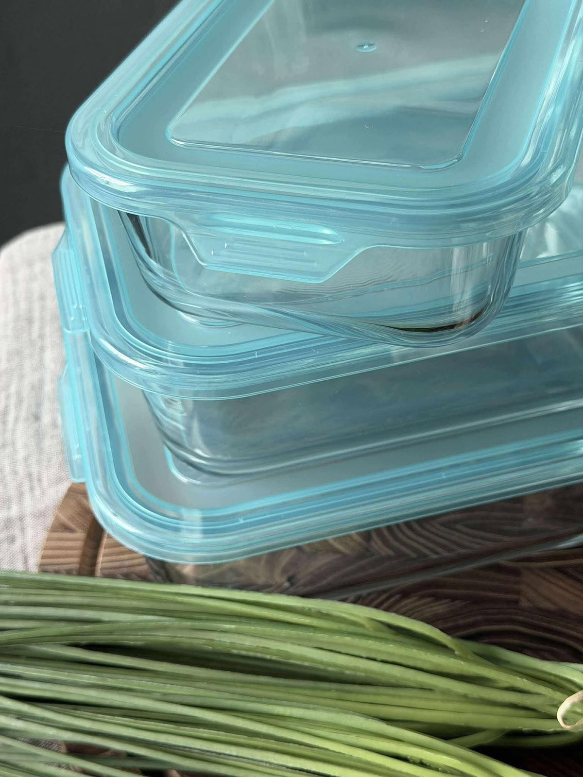 Förvaringsburkar i glas – Set med 3 st.