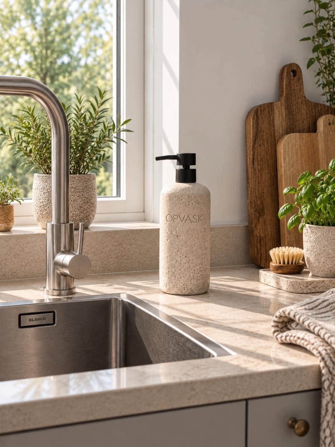 Dispenser med pumpe - Natur opvask