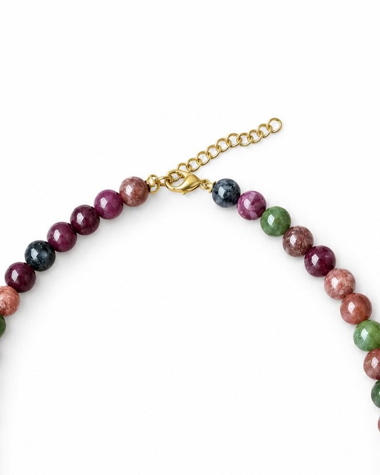 Halsband Mary Emerald/Berry Mix
