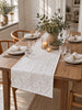 Bordslöpare JACQUARD vit