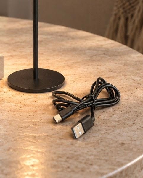LED Bordslampa uppladdningsbar – Black