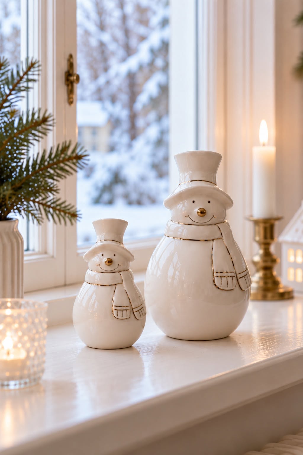 Snögubbe - flera storlekar