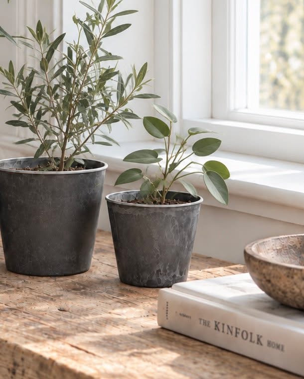Kruka i betonglook – Liten