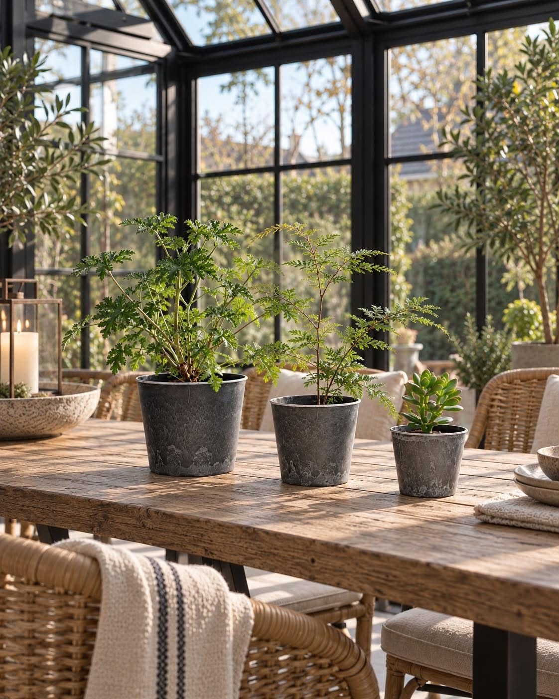 Kruka i betonglook – Liten
