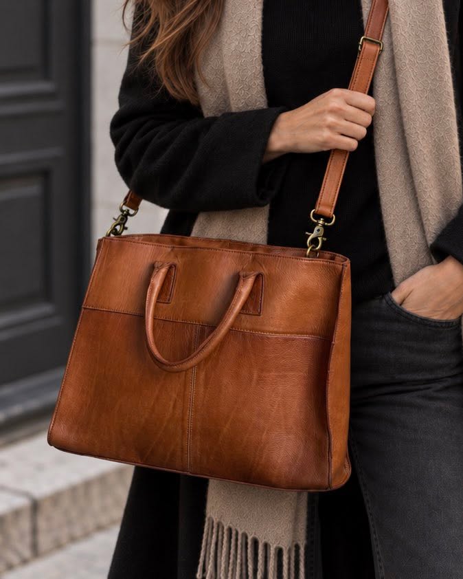 Arbejdstaske Tori - Walnut