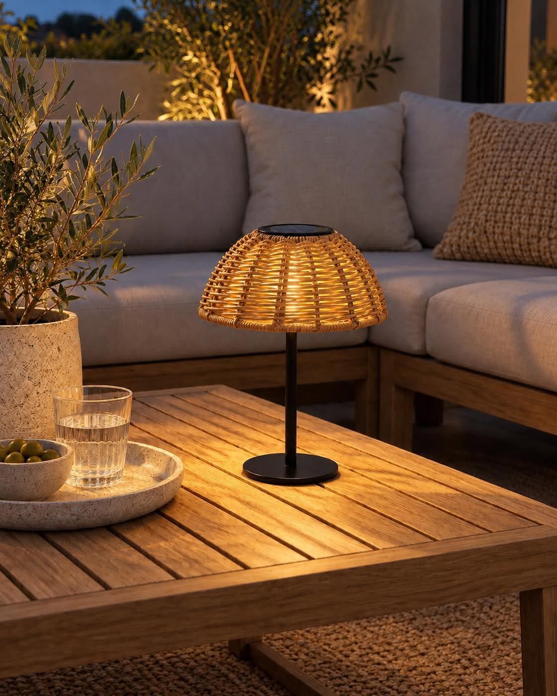 Bordlampa Solar LINA - Natur