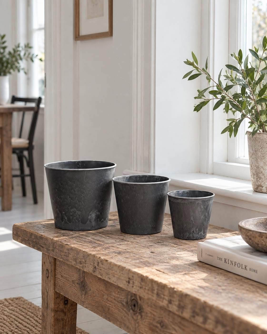 Kruka i betonglook – Liten