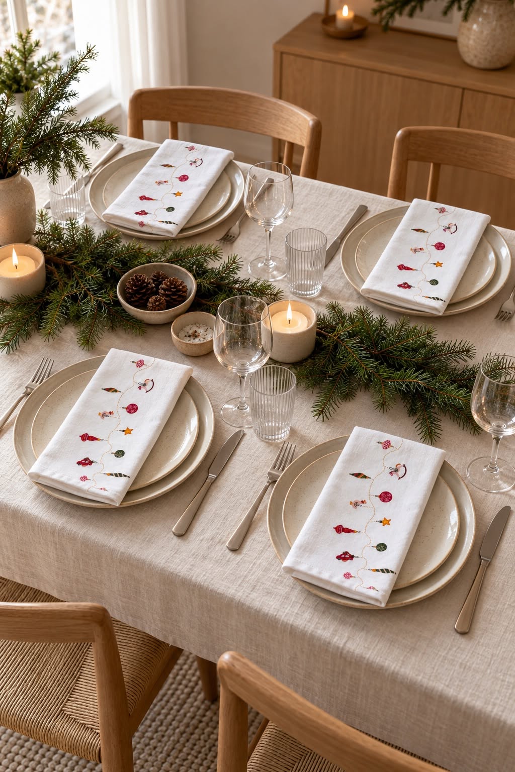 Servetter Jul - 4 st