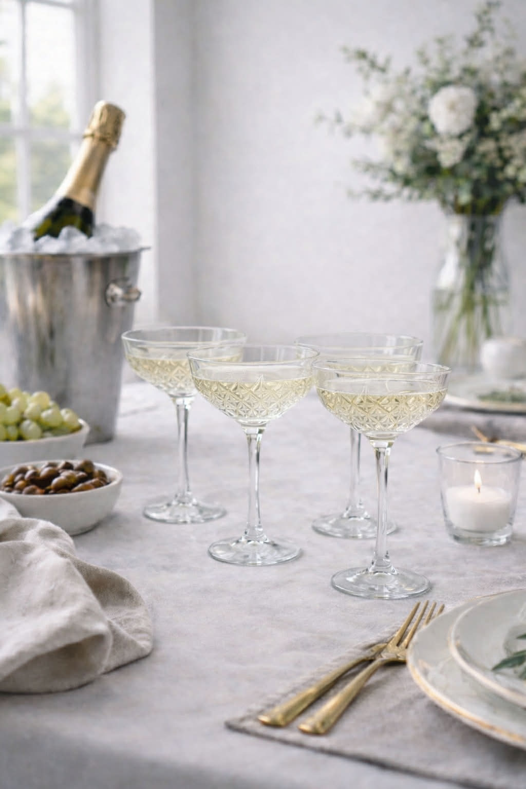 Champagneskål - 4 st