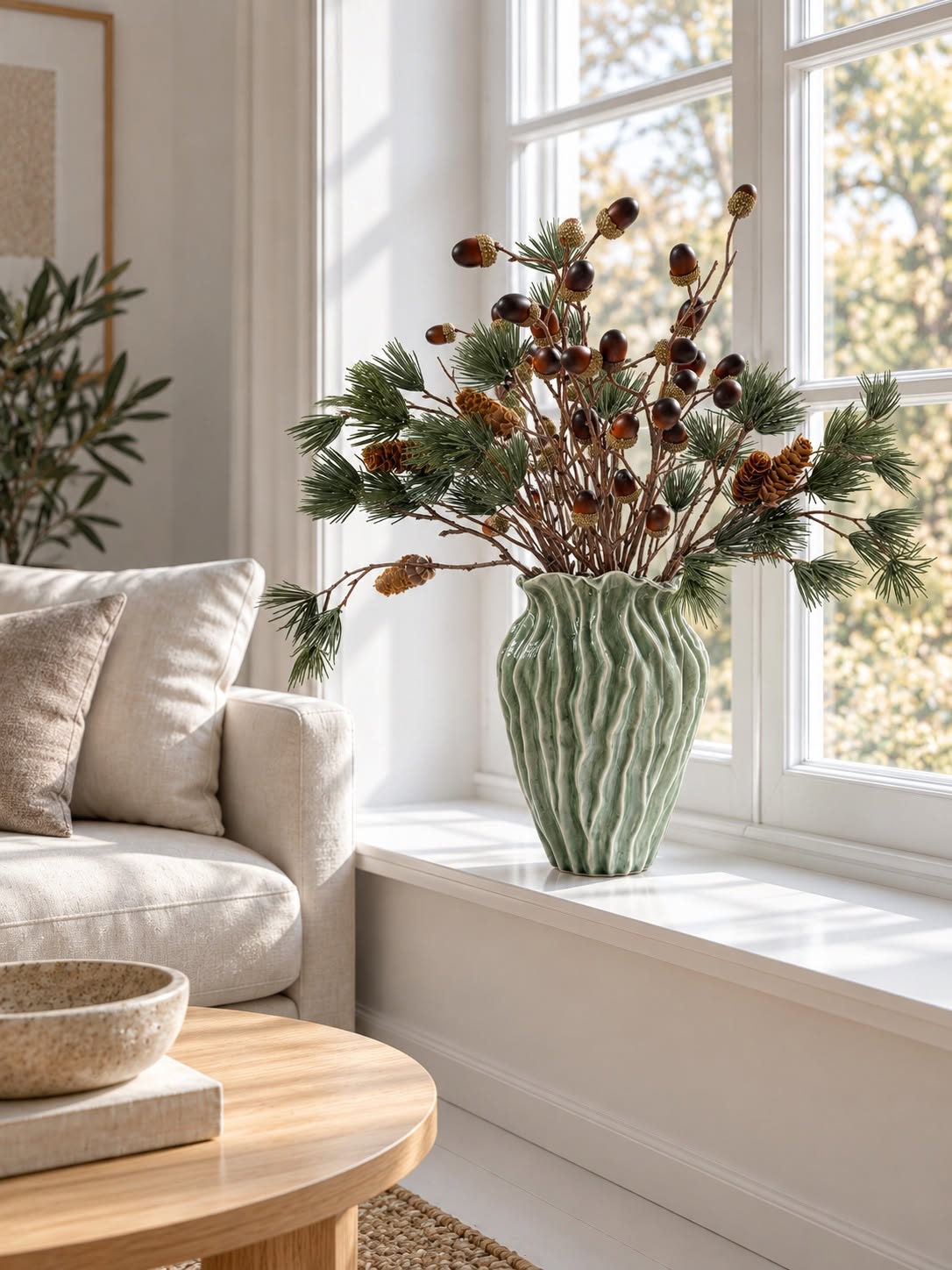 Vase stentøj - Mint
