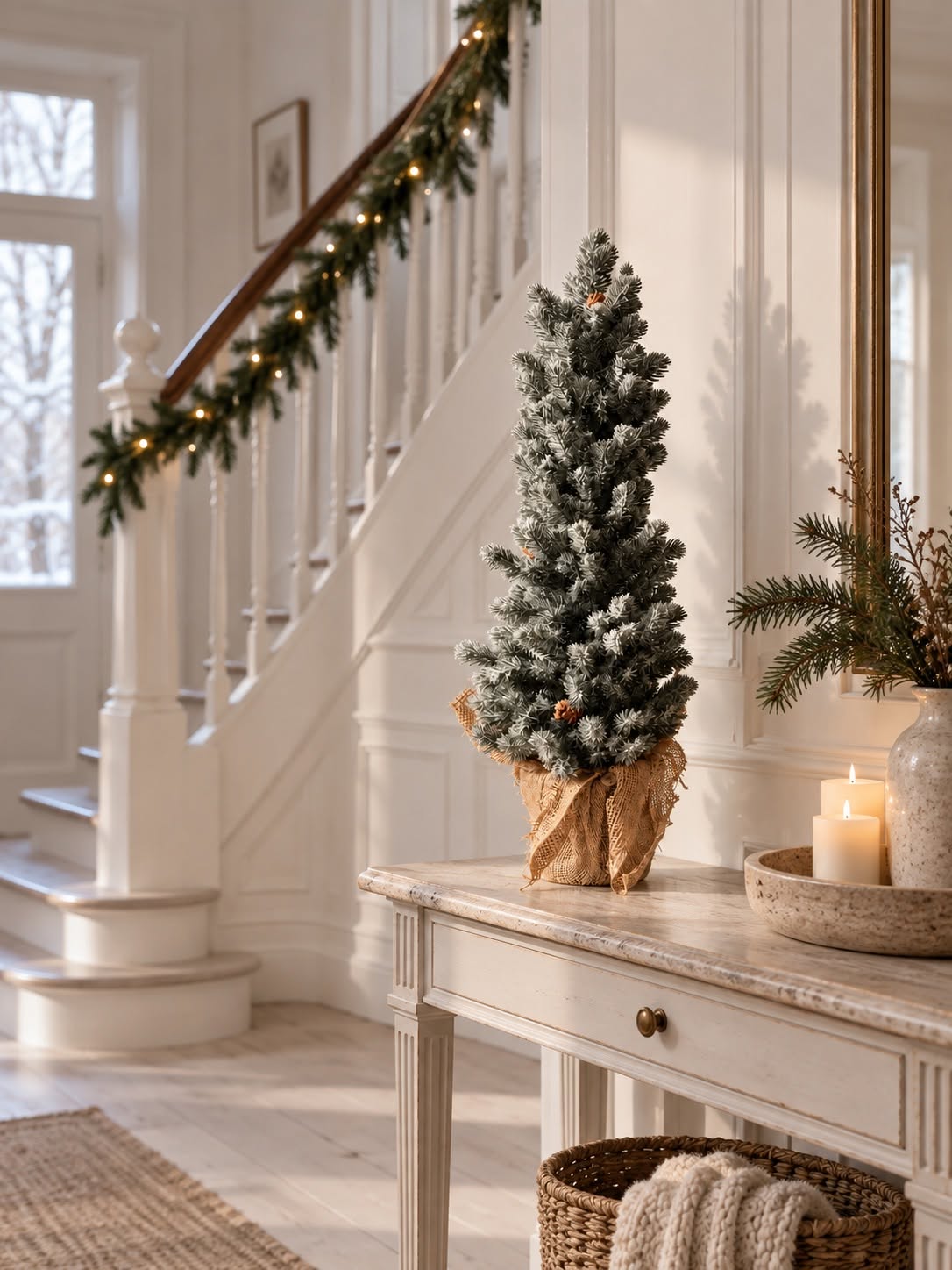 Træ i potte - MIX – kunstigt juletræ