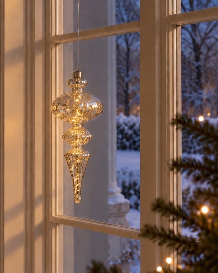 Dråbe med led lys - til ophæng