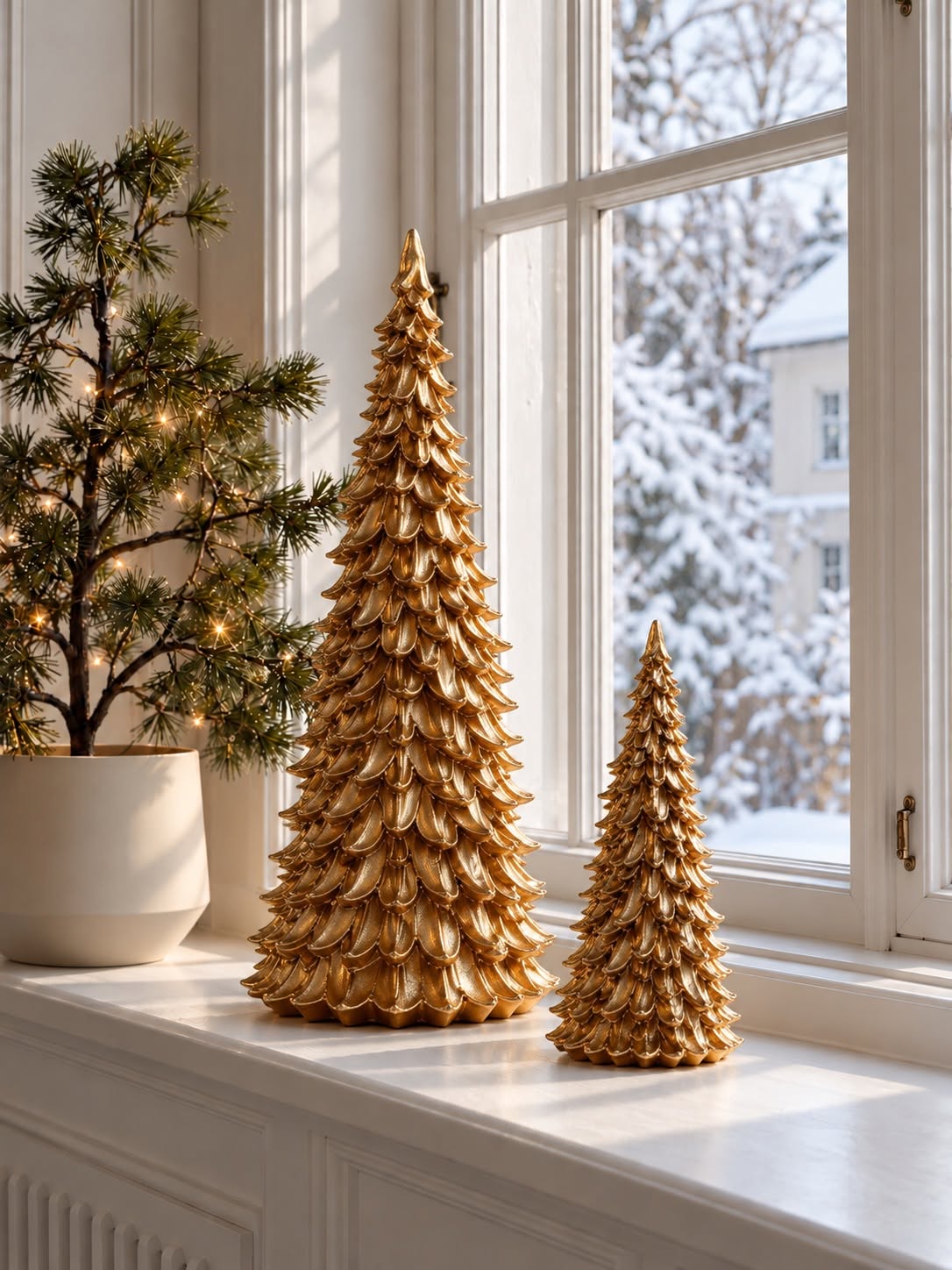 Julgran guld – polyresin