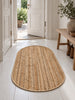 Gulvtæppe i jute - Oval 80x120