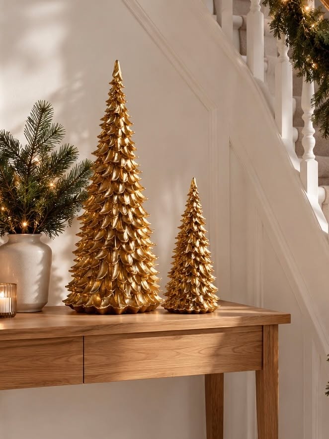 Julgran guld – polyresin