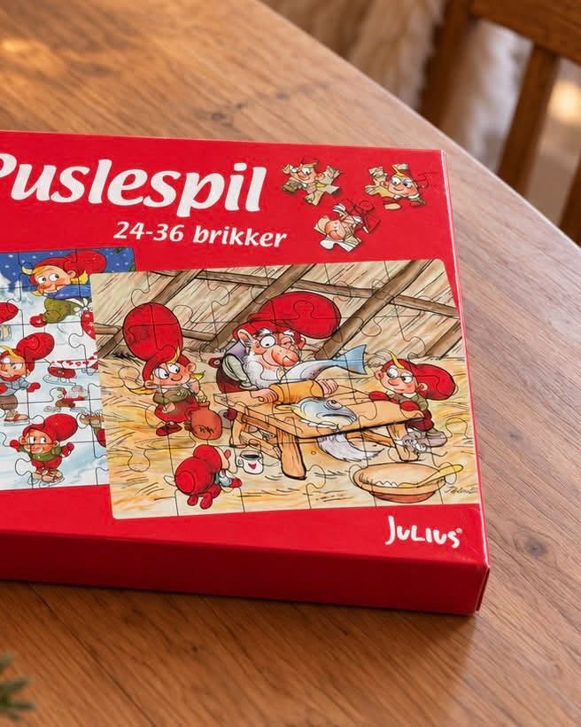 Ask med 2 pussel – Jultema