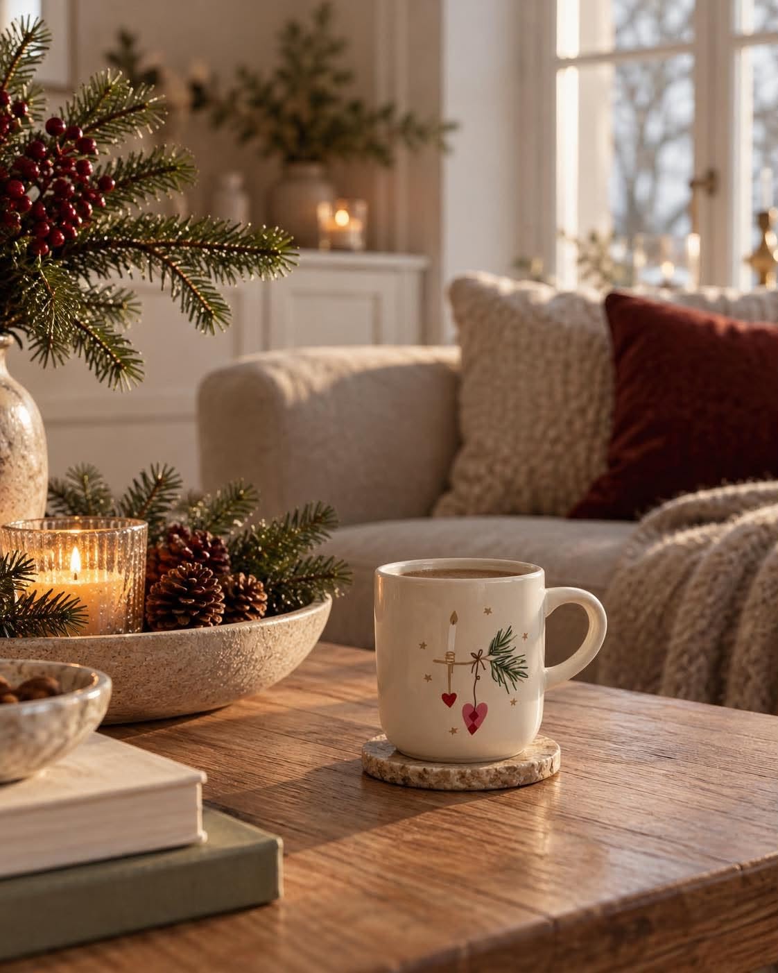 Julmugg – Stengods med Tryck