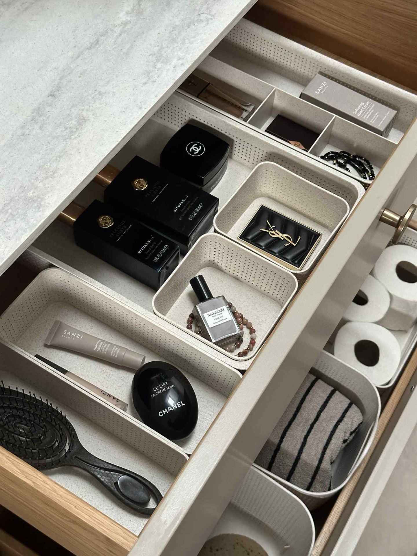 Sminkorganisatör - Set med 5 delar