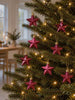 Julstjärnor 8 st - Vinröd