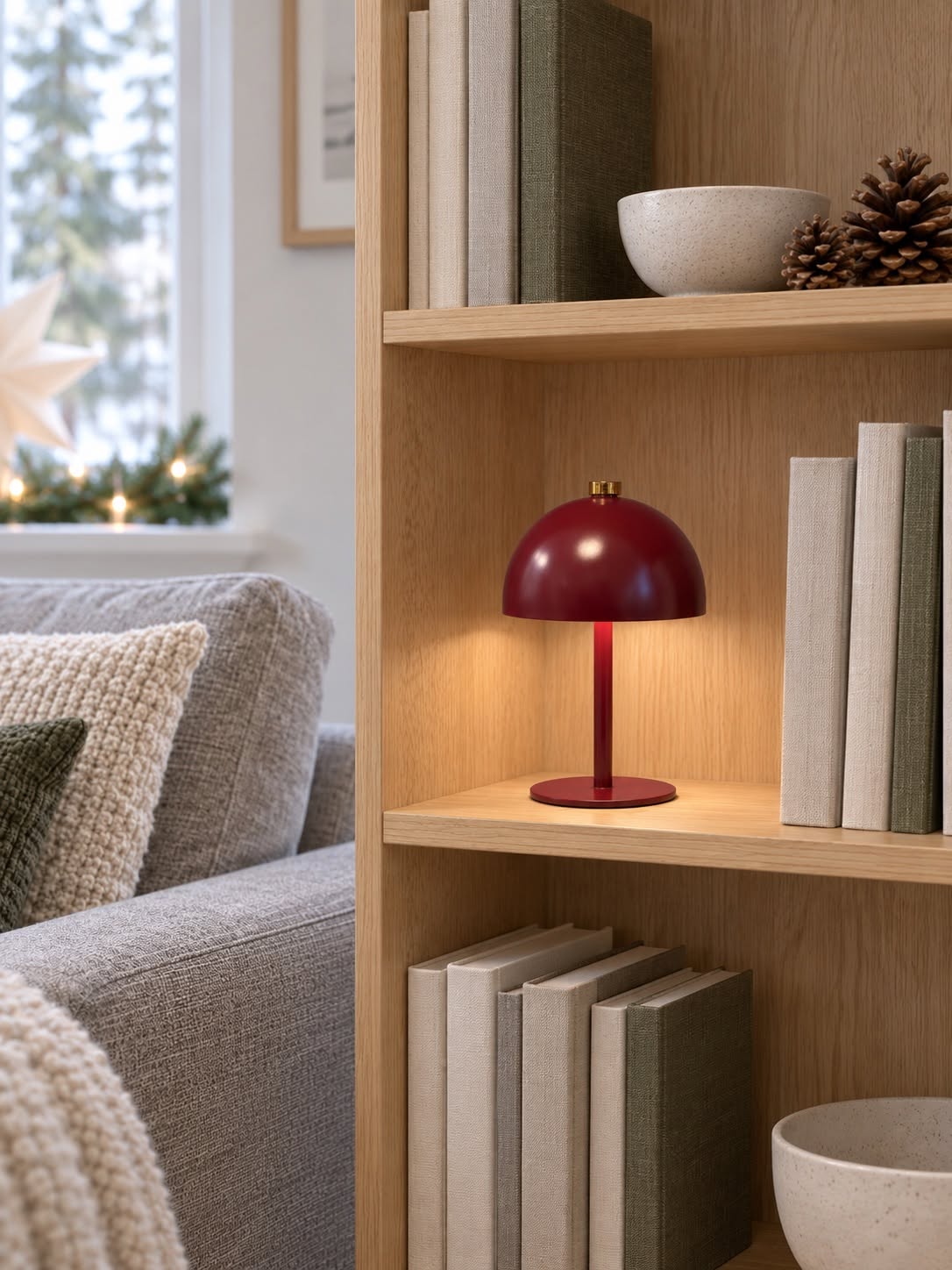 Mini lampe - Bordeaux