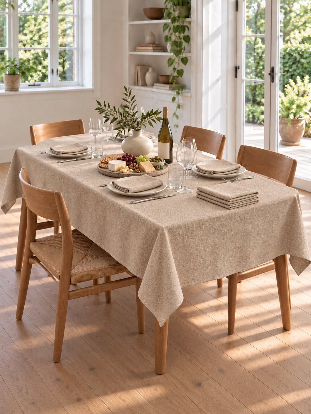 Dug Beige – Prikket Mønster