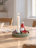 Ljusstake Tomte med hus – Stengods