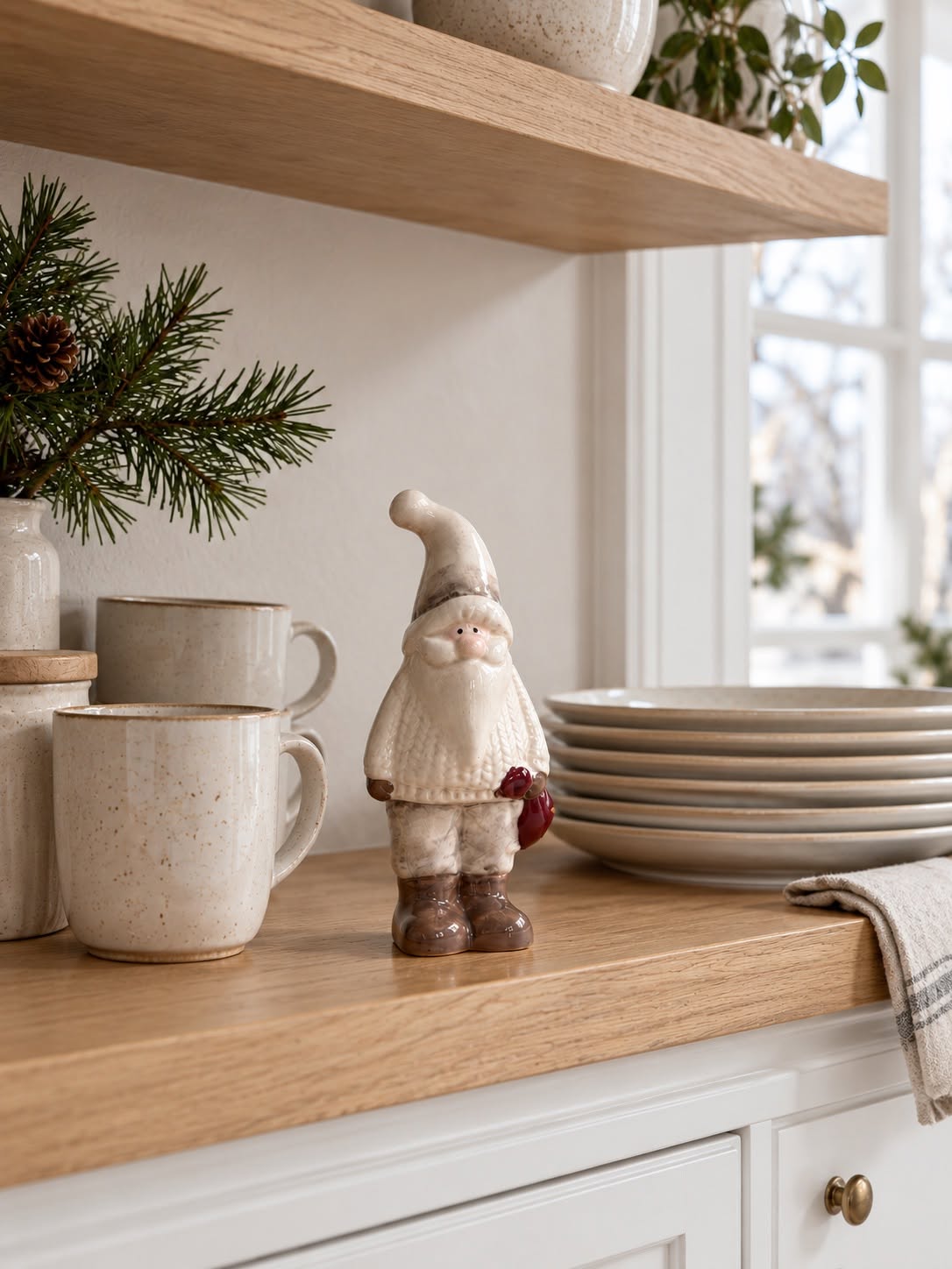 Jultomte keramik - Liten