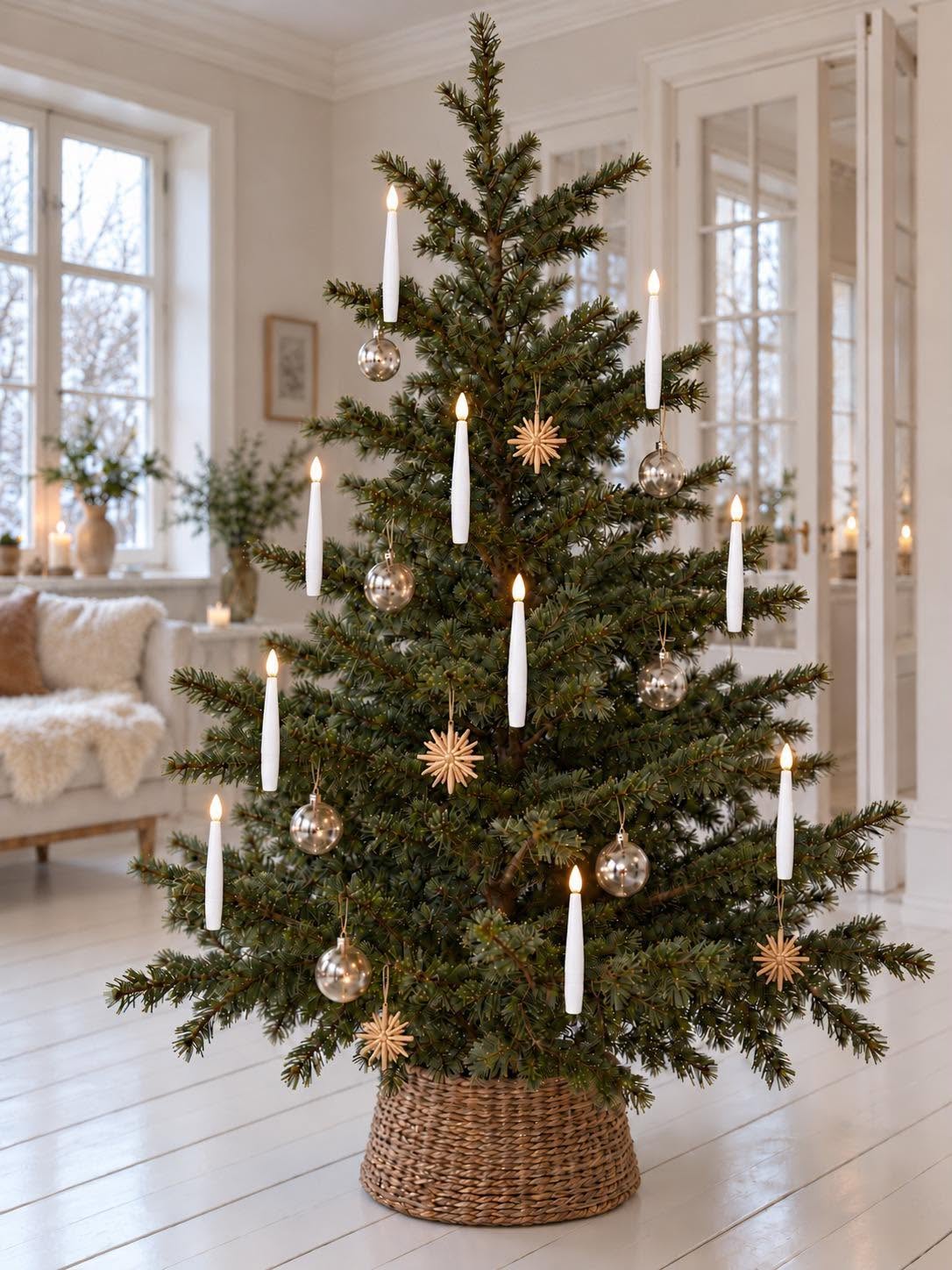 Julgransljus med fjärrkontroll - paket med 10 st