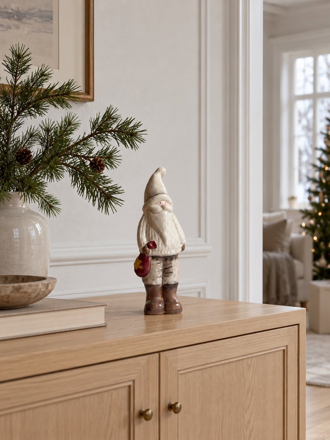Jultomte keramik - Stor