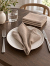 Munservetter 4 st - Beige