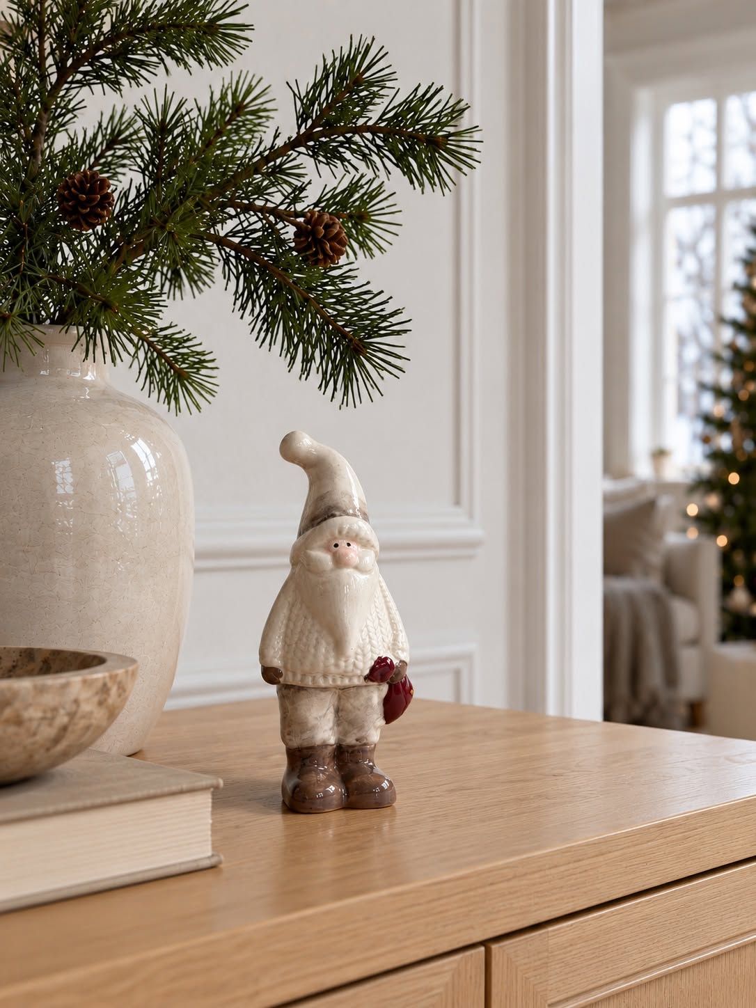 Jultomte keramik - Liten