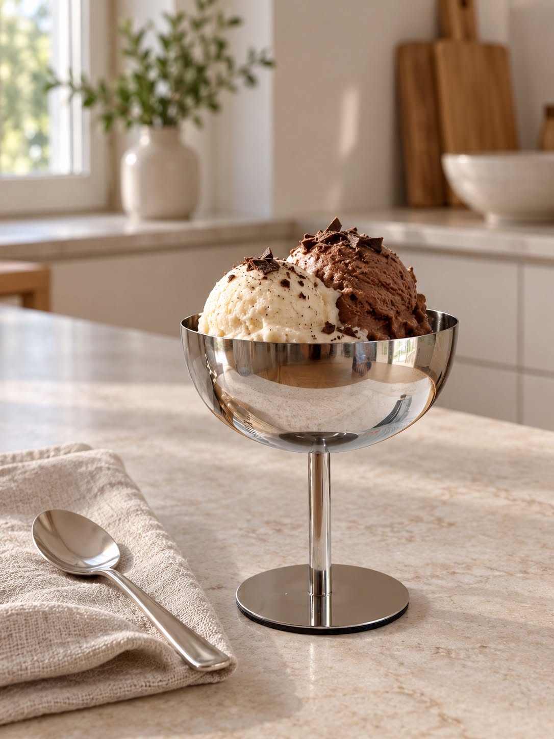 Isdessertskål – Rostfritt stål