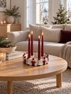 Ljusstake för advent – tomtar i ring