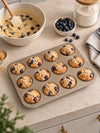 Muffinsform för 12 st - Nonstick-beläggning Golden