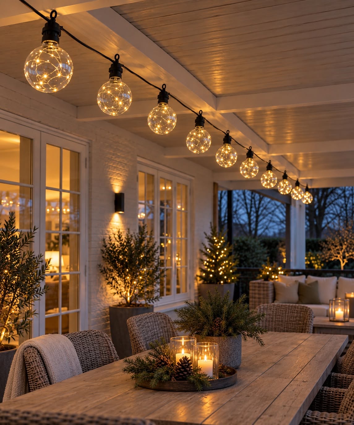 LED-ljusslinga med 10 lampor och totalt 100 varmvita mikro-LED:er