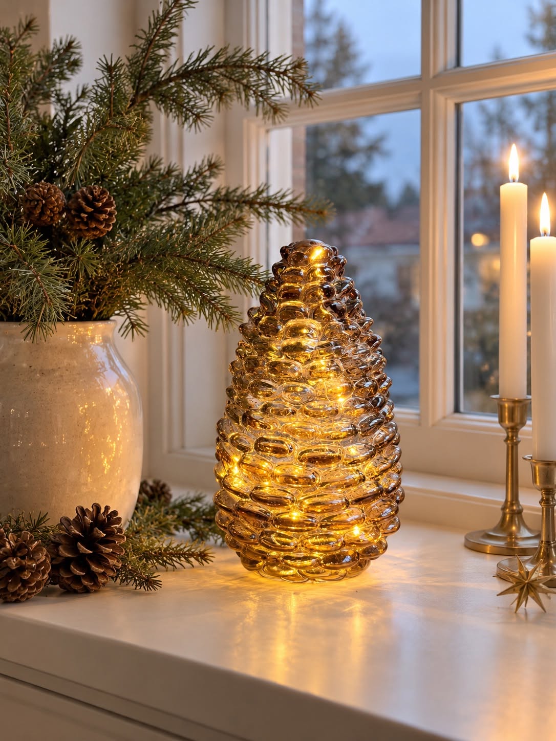 Kotte med LED-ljus