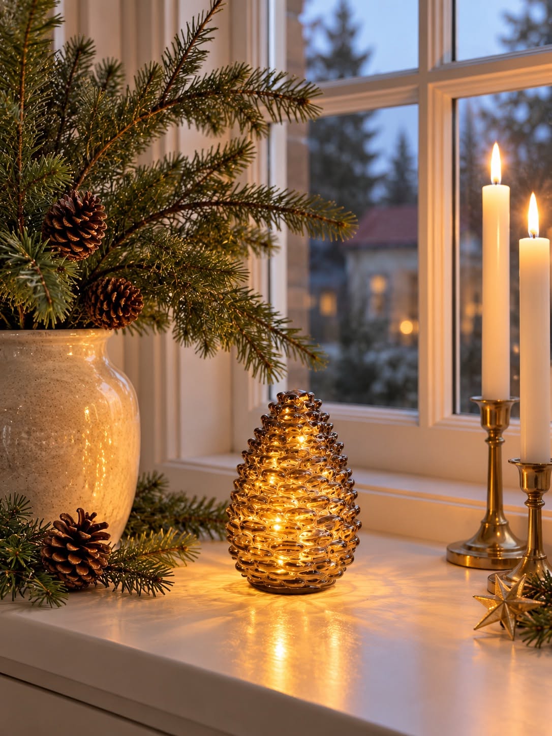 Kotte med LED-ljus