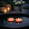 Flytljus med timer - Set med 2 st. Rosa Lotus