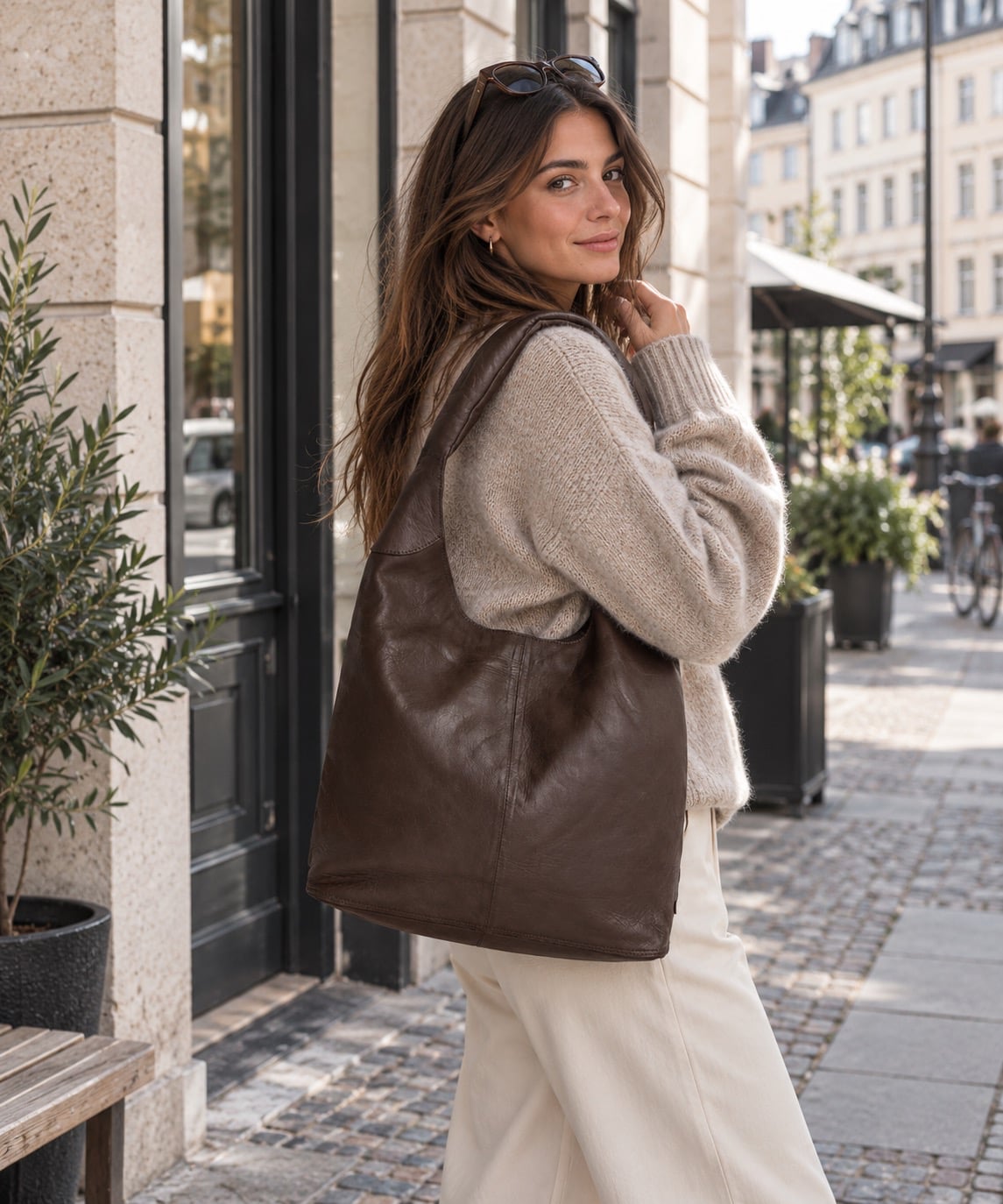 Shopper Golden Chic - Coffee