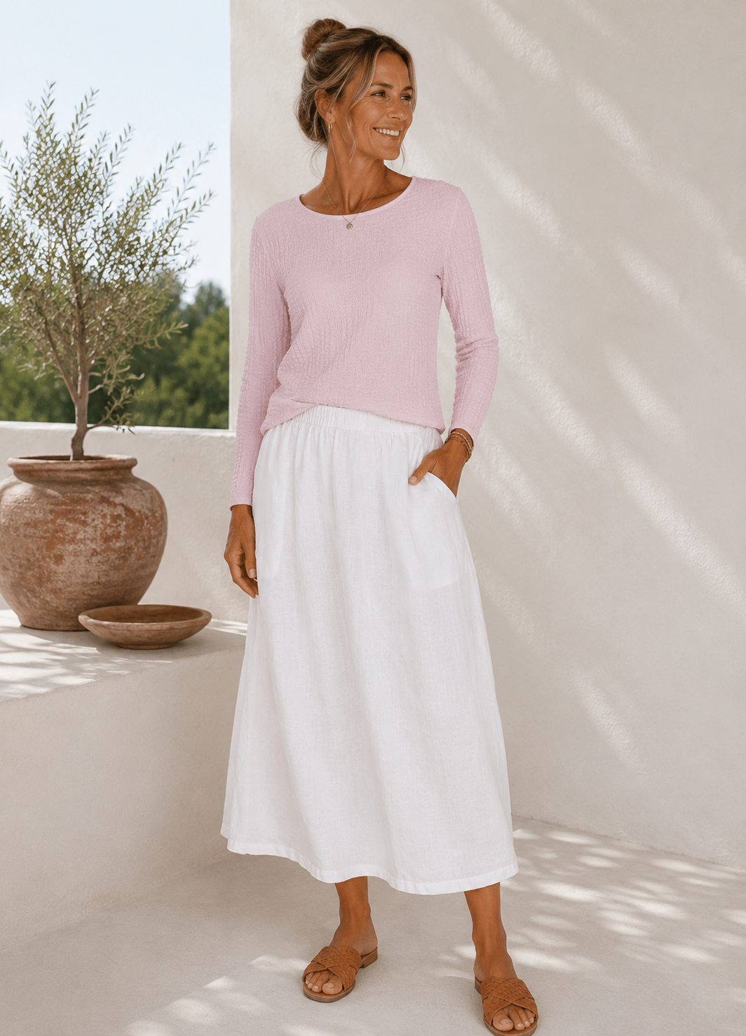 Blus Vionne baby rosa