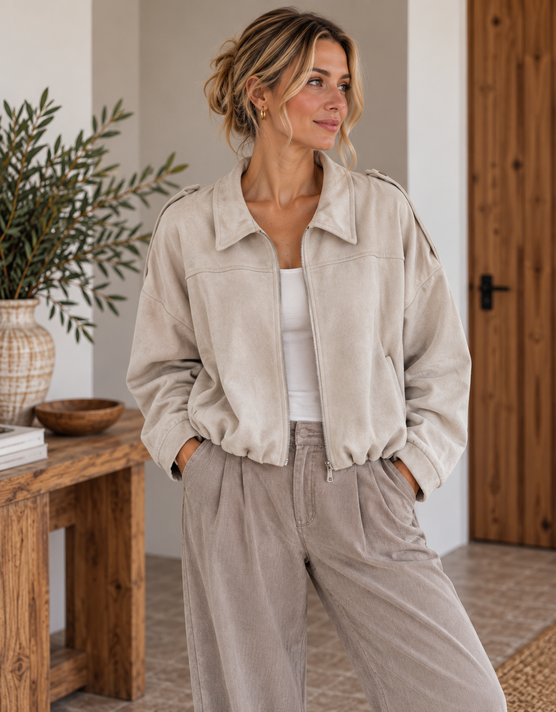 Jakke Juno - Beige