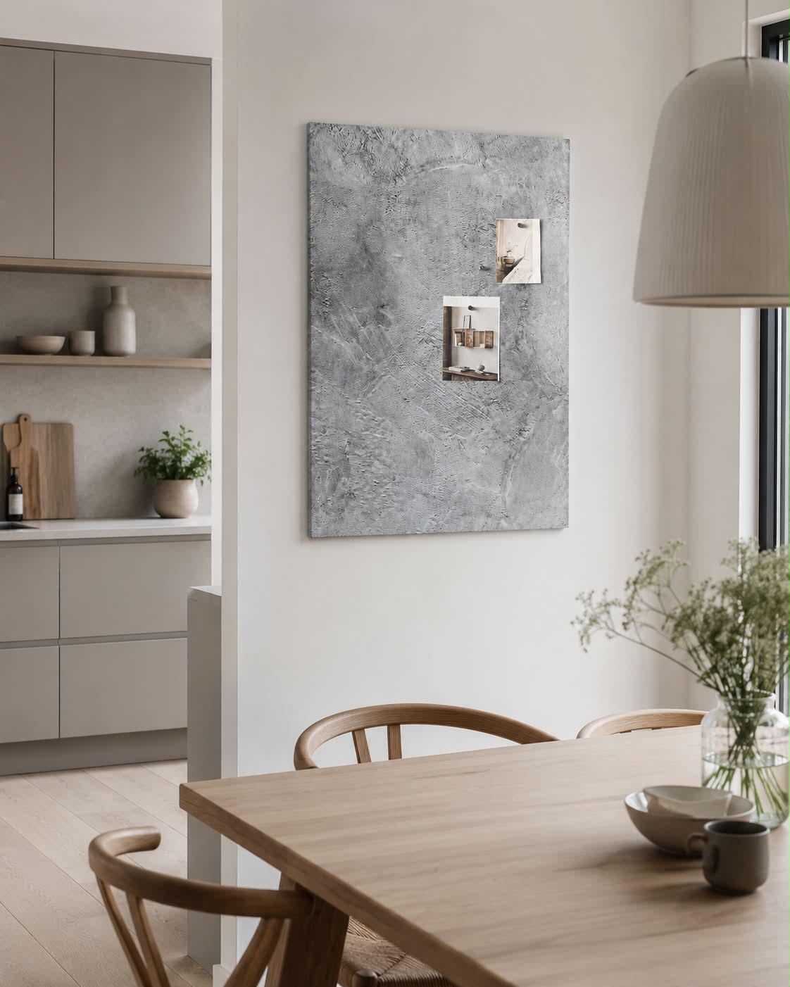 Tavla magnetisk 60x90 - Betonglook