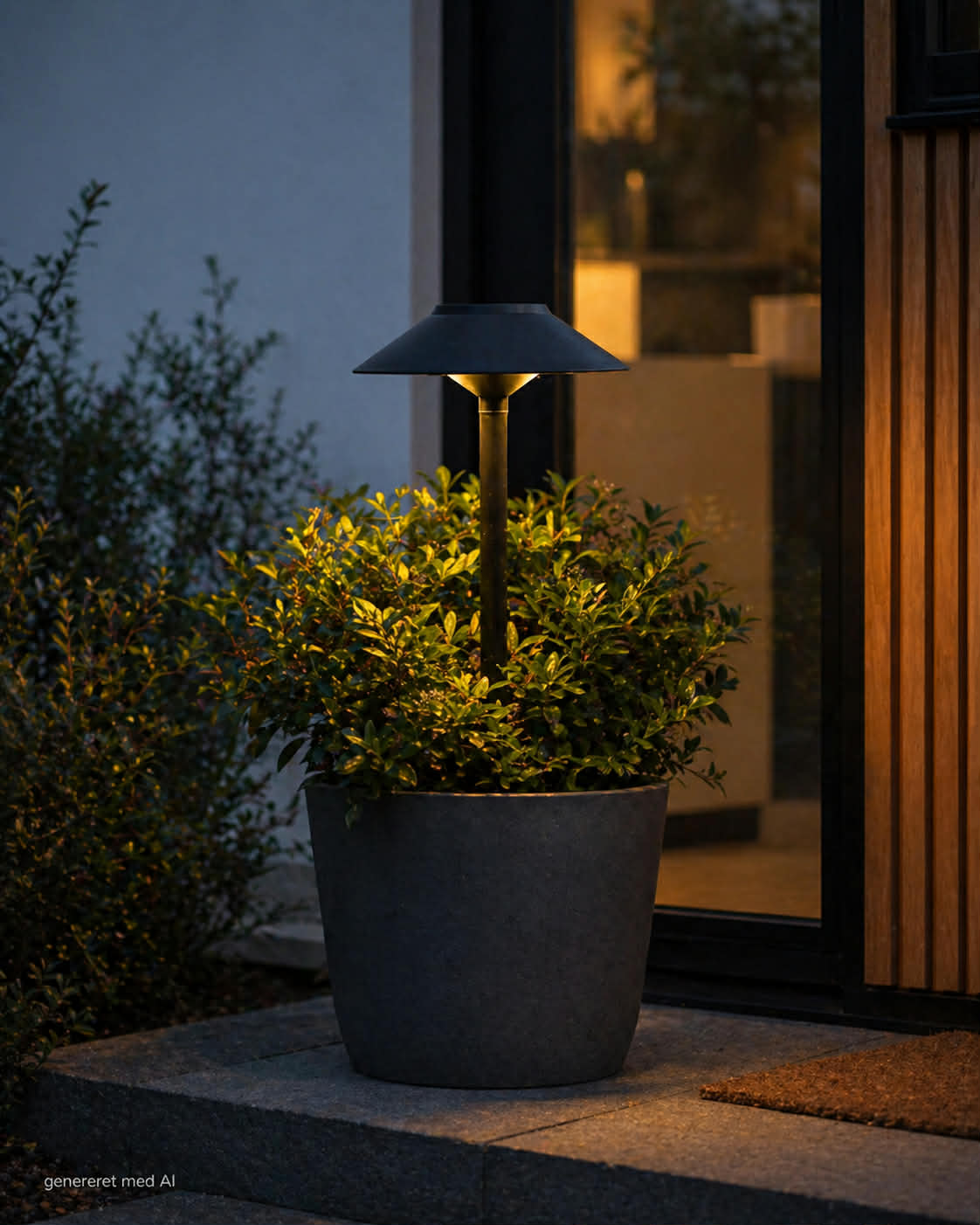 Trädgårdslampa med solceller – Set om 2 st
