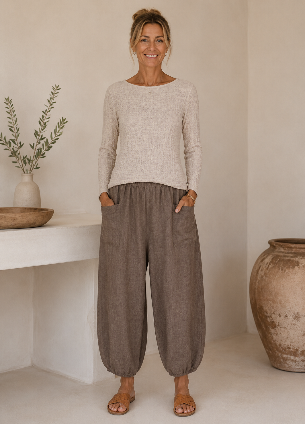 Blus Vionne beige